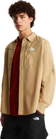 Рубашка мужская The North Face Sequoia LS Khaki Stone - Фото 5 большая