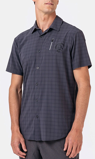 Рубашка мужская Ternua Athym Whales Grey/Black - Фото 5 большая