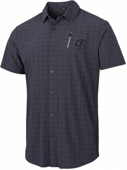 Рубашка мужская Ternua Athym Whales Grey/Black - Фото 1 большая