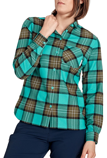 Рубашка женская Mammut Trovat LS Ceramic/Iguana - Фото 2 большая