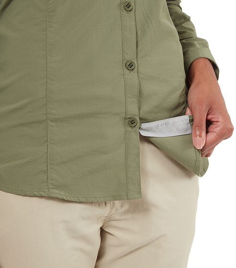 Рубашка женская Craghoppers NosiLife Adventure II LS Зеленый - Фото 5 большая