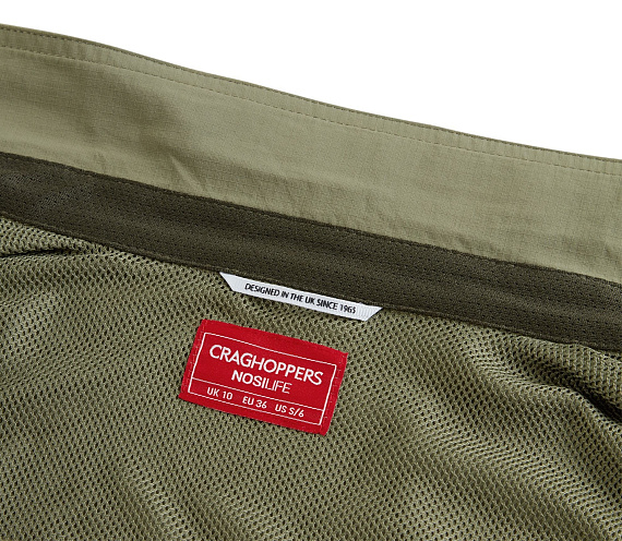 Рубашка женская Craghoppers NosiLife Adventure II LS Зеленый - Фото 10 большая