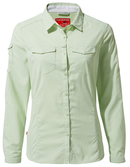 Рубашка женская Craghoppers NosiLife Adventure II LS Фисташковый - Фото 1 большая