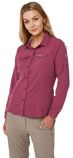 Рубашка женская Craghoppers NosiLife Adventure II LS Розовый - Фото 2 большая