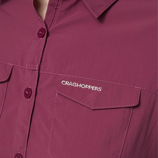 Рубашка женская Craghoppers NosiLife Adventure II LS Розовый - Фото 5 большая