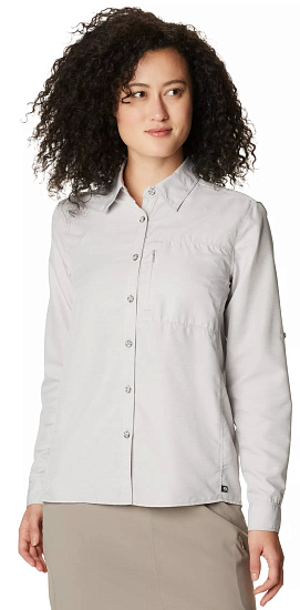 Рубашка женская Mountain Hardwear Canyon LS Grey - Фото 4 большая