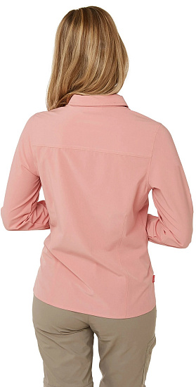 Рубашка женская Craghoppers Nosilife Pro LS Розовый - Фото 8 большая