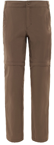 Брюки женские The North Face Exploration Convertible Weimaraner Brown - Фото 1 большая