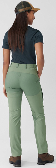 Брюки женские Fjallraven Abisko Midsummer Jade Green/Patina Green - Фото 4 большая