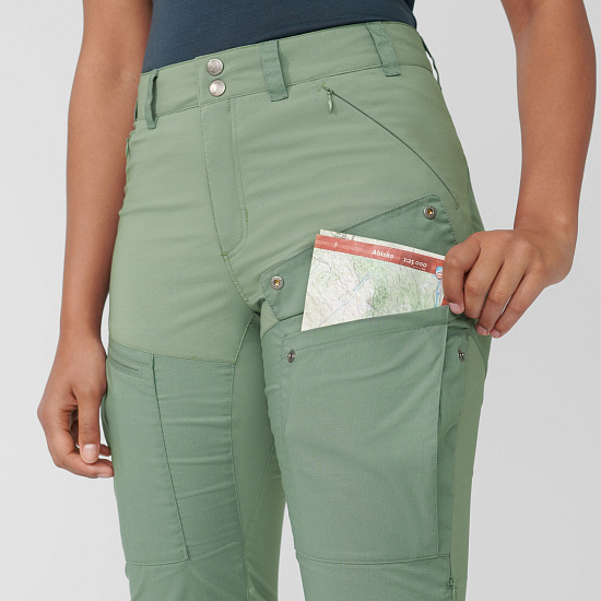 Брюки женские Fjallraven Abisko Midsummer Jade Green/Patina Green - Фото 6 большая