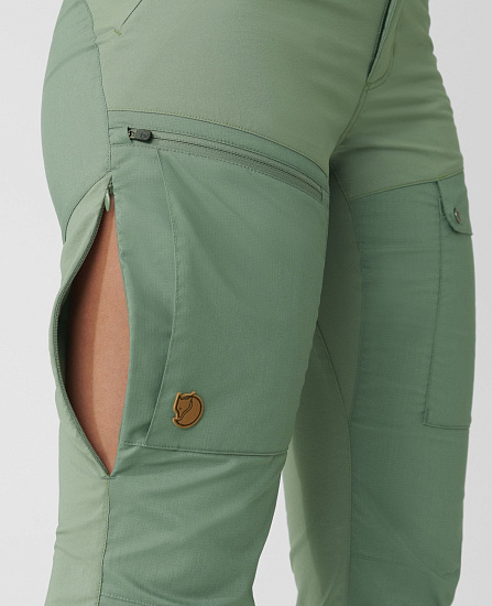 Брюки женские Fjallraven Abisko Midsummer Jade Green/Patina Green - Фото 7 большая