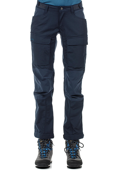 Брюки женские Lundhags Authentic II Синий/Сер.меланж - Фото 3 большая