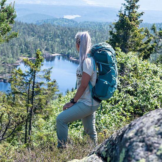 Брюки женские Bergans Utne V5 Lt Green Mud/Green Mud - Фото 7 большая