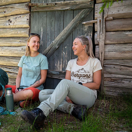 Брюки женские Bergans Utne V5 Lt Green Mud/Green Mud - Фото 8 большая