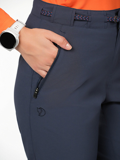 Брюки женские Fjallraven High Coast Trail Navy - Фото 8 большая