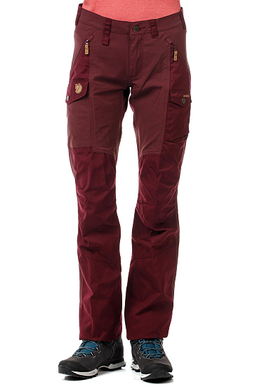 Брюки женские Fjallraven Nikka Dark Garnet - Фото 2 большая