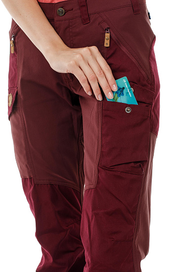 Брюки женские Fjallraven Nikka Dark Garnet - Фото 5 большая