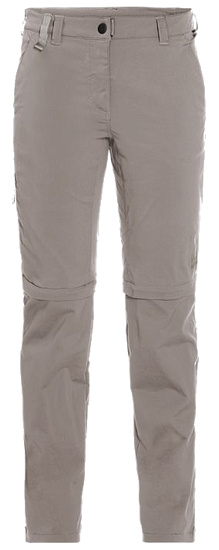 Брюки женские Jack Wolfskin Activate Light Zip Off Moon rock - Фото 1 большая