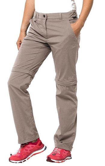 Брюки женские Jack Wolfskin Activate Light Zip Off Moon rock - Фото 2 большая