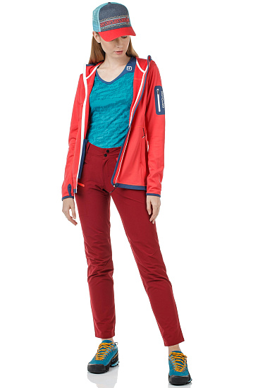 Брюки женские Ortovox Pelmo Dark Blood - Фото 3 большая