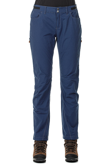 Брюки женские Norrona Svalbard Light Cotton Indigo Night - Фото 1 большая