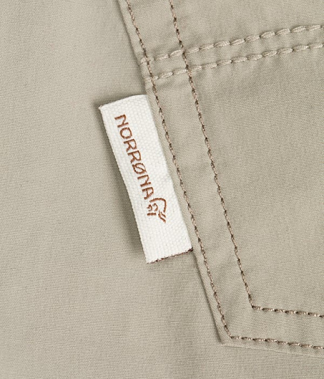 Брюки женские Norrona Svalbard Light Cotton Sandstone - Фото 3 большая