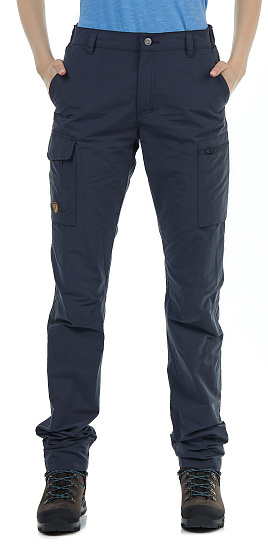 Брюки женские Fjallraven Travellers MT Dark Navy - Фото 2 большая