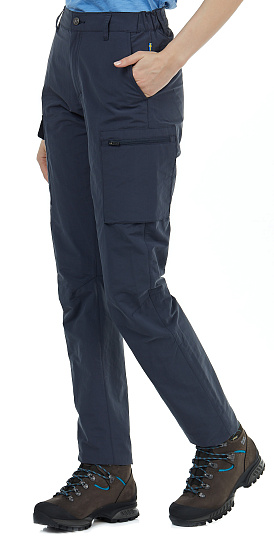 Брюки женские Fjallraven Travellers MT Dark Navy - Фото 4 большая
