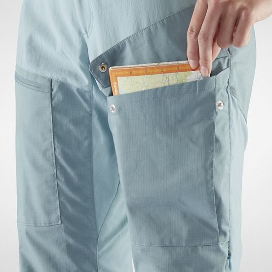 Брюки женские Fjallraven Abisko Midsummer Mineral Blue-Clay Blue - Фото 7 большая