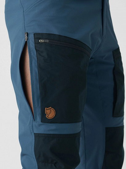 Брюки мужские Fjallraven Keb Agile Short Indigo Blue/Dark Navy - Фото 9 большая