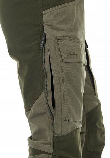 Брюки мужские Lundhags Authentic II Short Wide Forest Green/Dk Forest Green - Фото 5 большая