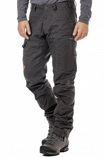 Брюки мужские Fjallraven Karl Pro Long Dark Grey - Фото 4 большая