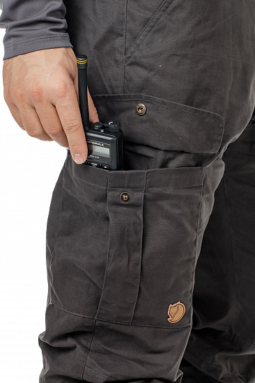 Брюки мужские Fjallraven Karl Pro Long Dark Grey - Фото 6 большая