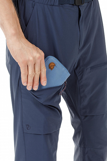 Брюки мужские Fjallraven High Coast Hike Navy - Фото 8 большая