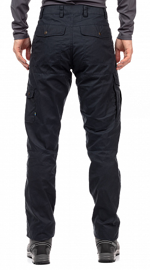 Брюки мужские Fjallraven Karl Pro Long Dark Navy - Фото 5 большая