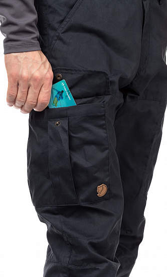Брюки мужские Fjallraven Karl Pro Long Dark Navy - Фото 7 большая