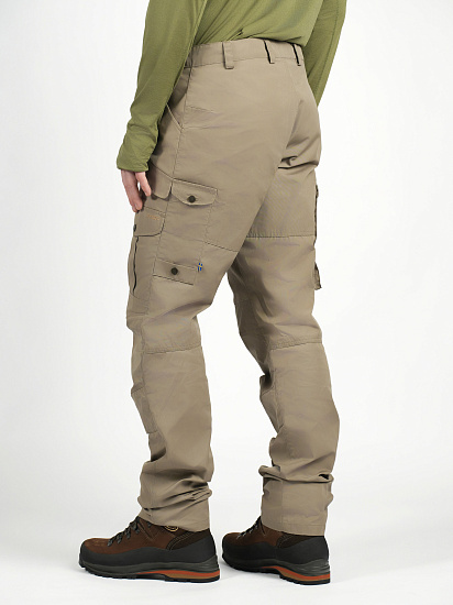 Брюки мужские Fjallraven Barents Pro Suede Brown - Фото 6 большая