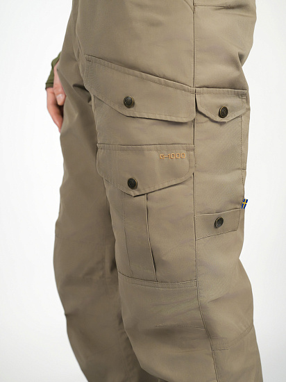 Брюки мужские Fjallraven Barents Pro Suede Brown - Фото 8 большая