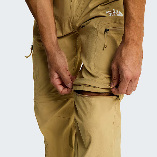 Брюки мужские The North Face Exploration Reg Tapered Convertible Khaki Stone - Фото 7 большая