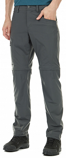 Брюки мужские Haglofs Lite Zip Off Magnetite - Фото 2 большая