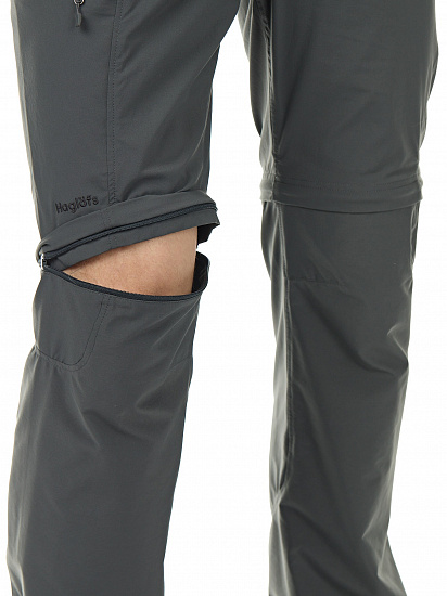 Брюки мужские Haglofs Lite Zip Off Magnetite - Фото 5 большая