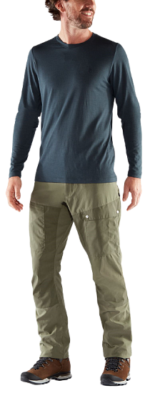 Брюки мужские Fjallraven Abisko Midsummer Savanna/Light Olive - Фото 3 большая