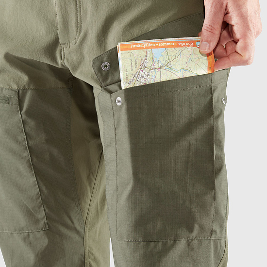 Брюки мужские Fjallraven Abisko Midsummer Savanna/Light Olive - Фото 6 большая