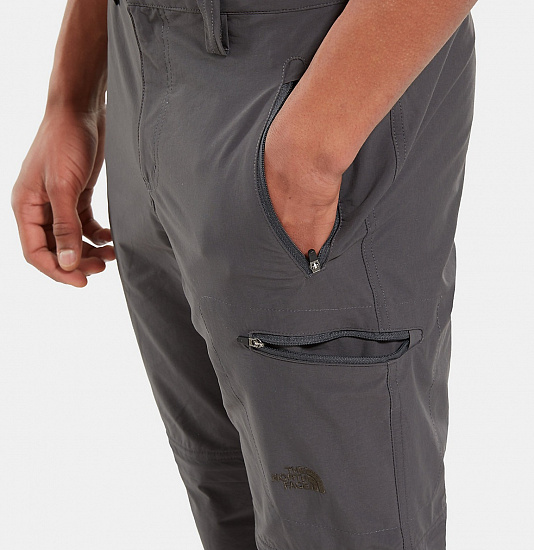 Брюки мужские The North Face Exploration Convertible Asphalt Grey - Фото 5 большая