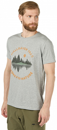 Футболка мужская Fjallraven Forest Mirror Grey - Фото 2 большая