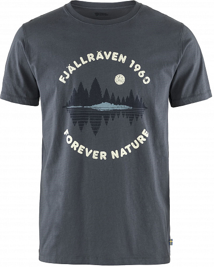 Футболка мужская Fjallraven Forest Mirror Navy - Фото 1 большая