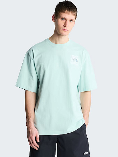 Футболка мужская The North Face Sun Oversize Graphic Opal Frost - Фото 3 большая