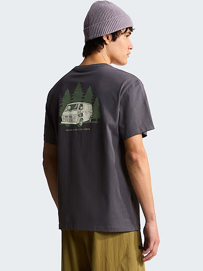 Футболка мужская The North Face Van Life Relaxed Graphic Anthracite Grey - Фото 4 большая