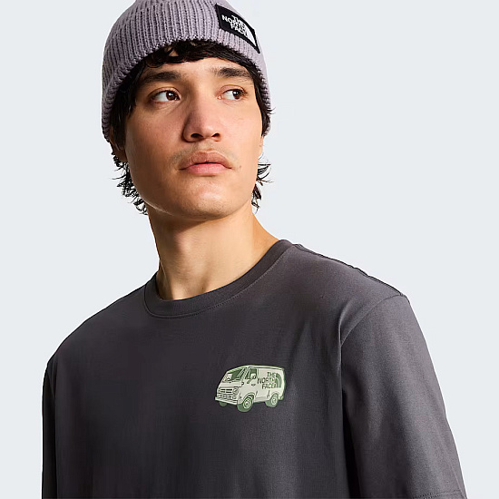 Футболка мужская The North Face Van Life Relaxed Graphic Anthracite Grey - Фото 6 большая
