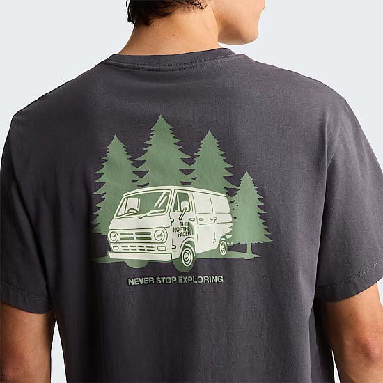 Футболка мужская The North Face Van Life Relaxed Graphic Anthracite Grey - Фото 9 большая